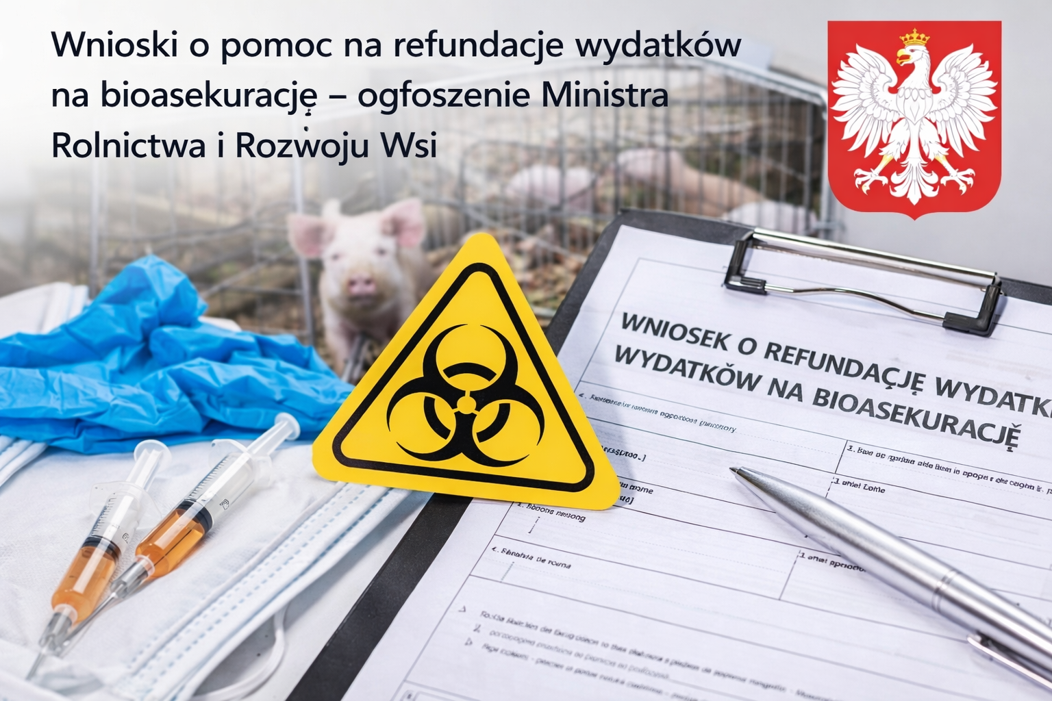 Wnioski o pomoc na refundację wydatk&oacute;w na bioasekurację &ndash; ogłoszenie Ministra Rolnictwa i Rozwoju Wsi